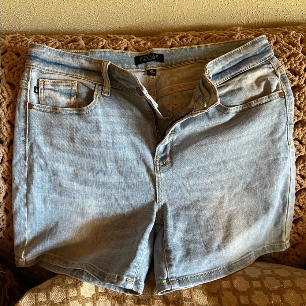 Judy Blue Light Blue Jean Shorts